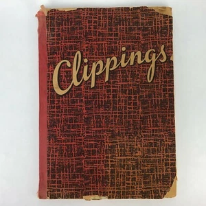 VTG 30s 50s Fishing Clippings SCRAPBOOK Rods Lures Tackle Reel WI Conservation  - Picture 1 of 12