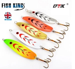 FTK FishKing 20-30g Metal Spoon Hard Fishing Artificial Lure For Trolling Vobler - Picture 1 of 19