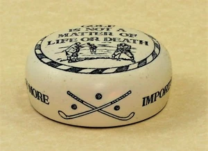 Schreibtisch Papierhalter Tisch Elfenbein und Blau Golf History Craft Made in England - Bild 1 von 7