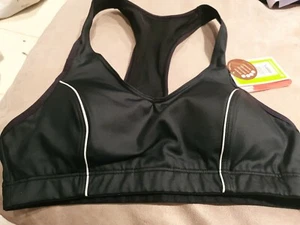 BNWT MOVING COMFORT BLACK SPORTS BRALET XS RRP £28 - Picture 1 of 6