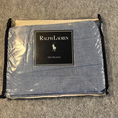 NOS Vintage RALPH LAUREN Blusa Cambraia Ou Valance Personalizada 1995 ALGODÃO - Imagem 1 de 4