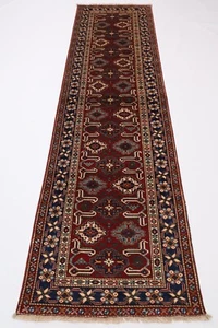 10 ft Hallway Tribal Runner Rug Afghan Hand Knotted veg Dye Wool hand made Rug - Picture 1 of 5