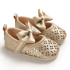 Newborn Baby Girl Gold Pram Shoes Infant Princess Wedding Party Dress Shoes 0-18