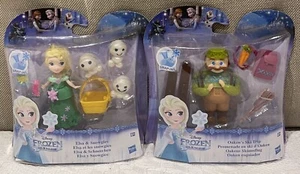 Disney Frozen Little Kingdom Elsa Snowgies Oaken Ski Trip Snap-Ins 2 Figure Set - Picture 1 of 2