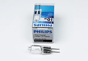 Philips JC 12V10W G4 clear light essential 2000hours life lamp bulb - Picture 1 of 2