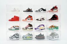 3D Mini Sneakers Shoes Miniature Decor Collectable Jordan Yeezy Dunk Display Box