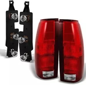 - for 1988-1998 Chevy GMC C/K C10 Series Suburban Pickup Truck Red Clear Taillig - Picture 1 of 6