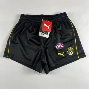 Richmond Tigers Footy Shorts AFL Home Puma On-Field Team Mens Small S W30 - Picture 1 of 14