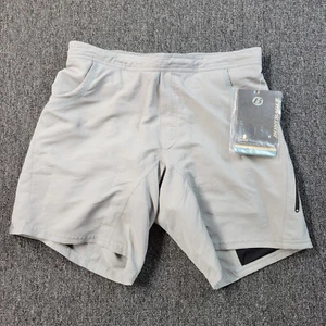 Bontrager Cycling Shorts Womens M Gray Logo Dual Sport Drawstrings 8" Inseam - Picture 1 of 16
