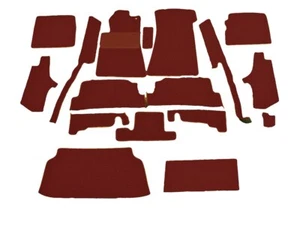 Mercedes Benz R107 450SL 1972-1979 German MIDDLE RED(BURGUNDY) Velour Carpet kit - Bild 1 von 4