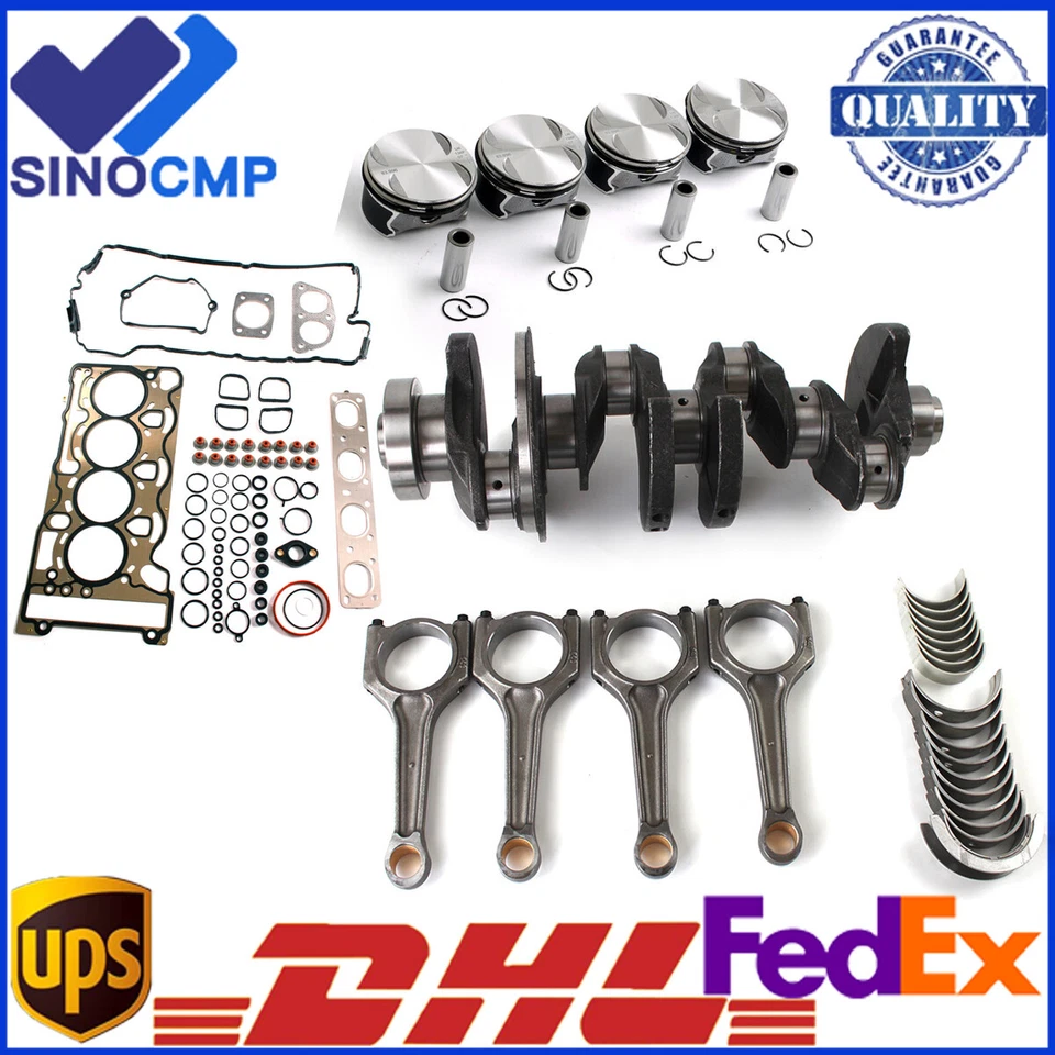 Kit de reconstrucción de motor y cigüeñal N46B20 para BMW 120i 318i 320i X3 2,0 L Foto 1 de 1