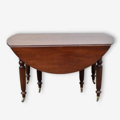 Table  d'époque  Louis Philippe  en acajou (1830-1848) - Photo 1/4