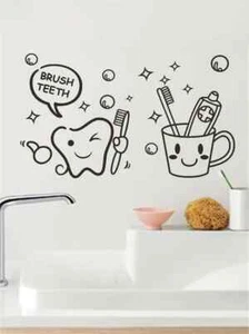 Bathroom Boy Towel Bubbles Shower Wall Art Sticker Home Décor Decal DIY Kids - Picture 1 of 1