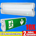 10x LED Notleuchte Fluchtwegleuchte Notbeleuchtung Notausgang Exit Notlicht Akku
