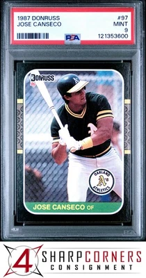Donruss #97 1987 José Canseco Athletics PSA 9 Foto 1 de 2