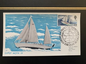 1967 Sir Francis Chichester Gipsy Moth IV Maximum Card FDC; Plymouth SHS - Picture 1 of 3