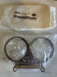 HARLEY DAVIDSON NOS CHROME DUAL GUAGE BRACKET 67089-85 FXR FXRS XL FXD - Picture 1 of 2