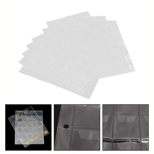 Efficient Storage Solution Ten Page Protectors Featuring Thirty Coin Slots Each - Zdjęcie 1 z 12