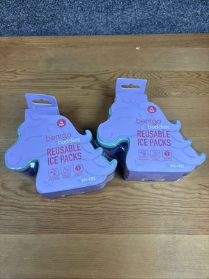 2 ~ Bentgo Buddies многоразовые пакеты со льдом тонкий единорог ланч-боксы 4 упаковки - Изображение 1 из 4