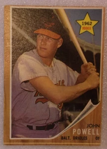 Tarjeta coleccionable de béisbol 1962 Topps John Powell "1962 Rookie" (#99) - Imagen 1 de 2