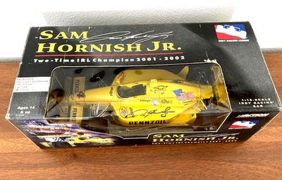 Action 2001 2002 Sam Hornish Jr 2 Time Champion Indy Car Force 1:18 AUTOGRAPHED! - Image 1 of 4