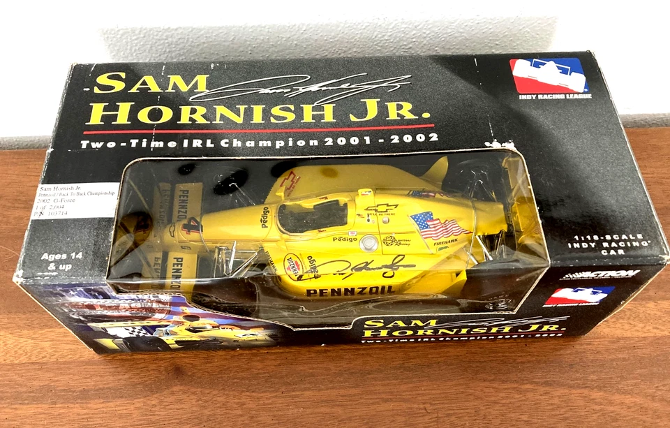 Action 2001 2002 Sam Hornish Jr 2 Time Champion Indy Car Force 1:18 AUTOGRAPHED! - Image 1 of 4