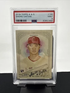 Tarjeta de novato 2018 Topps Allen & Ginter Shohei Ohtani #100 PSA 9 como nueva - Imagen 1 de 2