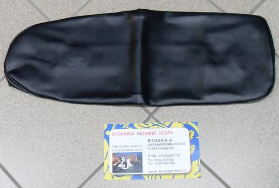 2736 - COPRISELLA NERO PER SELLA ORIGINALE VESPA PX 125 150 200 NO ARCOBALENO