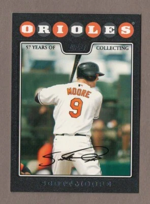 SCOTT MOORE 2008 Topps BLACK Parallel Card #537 #50/57 Baltimore Orioles Foil - Image 1 of 2