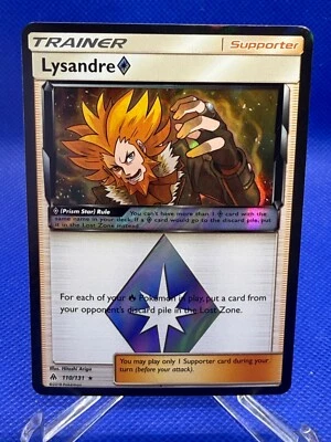 Pokemon Card 110/131 Lysandre Prism Star Forbidden Light Holo Rare Near Mint - Image 1 of 2