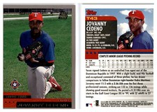 2000 Topps Traded & Rookies #T43 Jovanny Cedeno RC - Texas Rangers