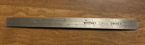 "Conductores de cadena Whitney medidor de profundidad de regla de metal de 6"" con equivalentes decimales C23" - Imagen 1 de 11