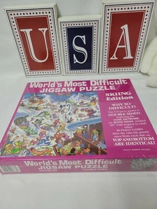 World's Most Difficult Jigsaw Puzzle Skiing Edition 529 Pieces New and Sealed - Picture 1 of 5