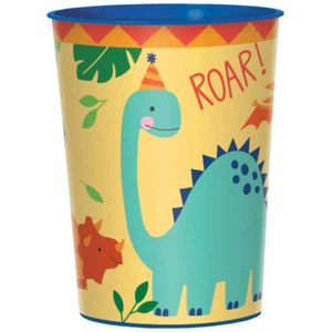 Dinosaur Party Plastic Favour Cup Favour 473ml Dino-Mite Dinosaur Party Supplies - Picture 1 of 1