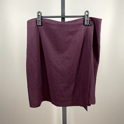 NUEVA Falda Banana Republic Mujer 10 Púrpura Envoltura Recta Carrera Foto 1 de 4