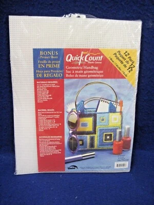 QUICK COUNT PLASTIC CANVAS 10.5”  X 13.5” CLEAR 12 PACK - Image 1 of 4