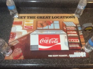 Vintage 1981 Coca Cola Training Poster New Old Stock Location - Picture 1 of 9
