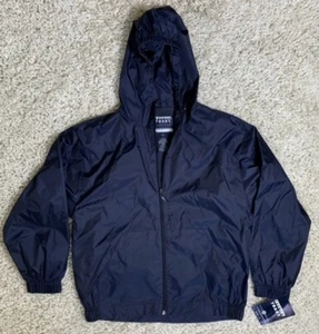 NWT French Toast Boys Hooded Windbreaker Jacket Uniform Navy Blue 14 - Picture 1 of 3