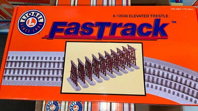 Lionel 6-12038 O Gauge FasTrack Elevated Trestle Set • - Image 1 of 3