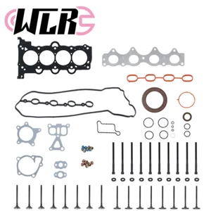 Head Gasket Set W/Bolts&Intake Exhaust Valves For Accent Veloster Rio Soul 1.6L - Bild 1 von 16