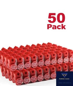 Anti Sweep Theft Stop Lock 6mm Red Retail Shop Security Display Lock 50 - Picture 1 of 1