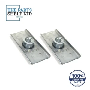VW Transporter Caddy Kombi Seatbelt Reinforcement Plate (Pair) Genuine Part - Picture 1 of 3