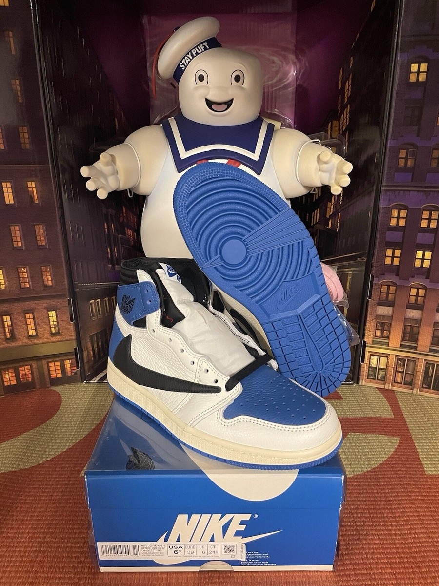 Jordan 1 Retro x Fragment Design x Travis Scott High Blue | eBay Jordan 1 Retro x Fragment Design x Travis Scott High Blue | eBay