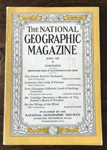 National Geographic 1929 Various Month -PICK 1 Feb April June September November - Imagen 1 de 17