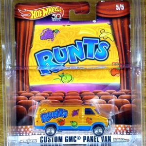 Hot Wheels Premium Pop Culture Nestle Runts Custom GMC Panel Van Orange 2018 - Picture 1 of 3