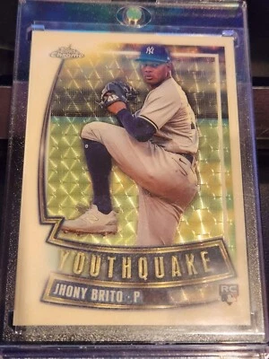 2023 Topps Chrome Update Youthquake Jhony Brito 1/1 Superfractor Yankees RC - Image 1 of 4