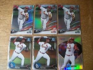 ALEX REYES lot of 30 rookie & prospect cards Cardinals RC 2016 Bowman refractors - Picture 1 of 5