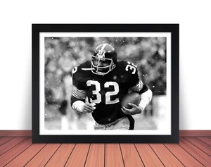Framed FRANCO HARRIS Photo Picture PITTSBURGH STEELERS Football 8x10 11x14 (W5) - Picture 1 of 10