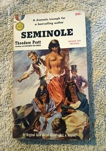1957 Gold Medal #635 SEMINOLE Theodore Pratt JOHN FLOHERTY Topless GGA Cover PBO - Picture 1 of 1