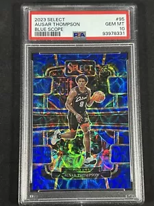 2023-24 Select Ausar Thompson Concourse Blue Scope Prizm RC /249 PSA 10 SP - Picture 1 of 2